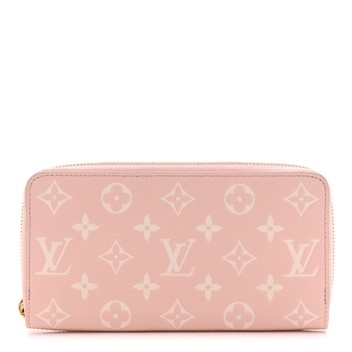 LOUIS VUITTON Empreinte Monogram Spring in the City Zippy Wallet Pink Beige Yellow