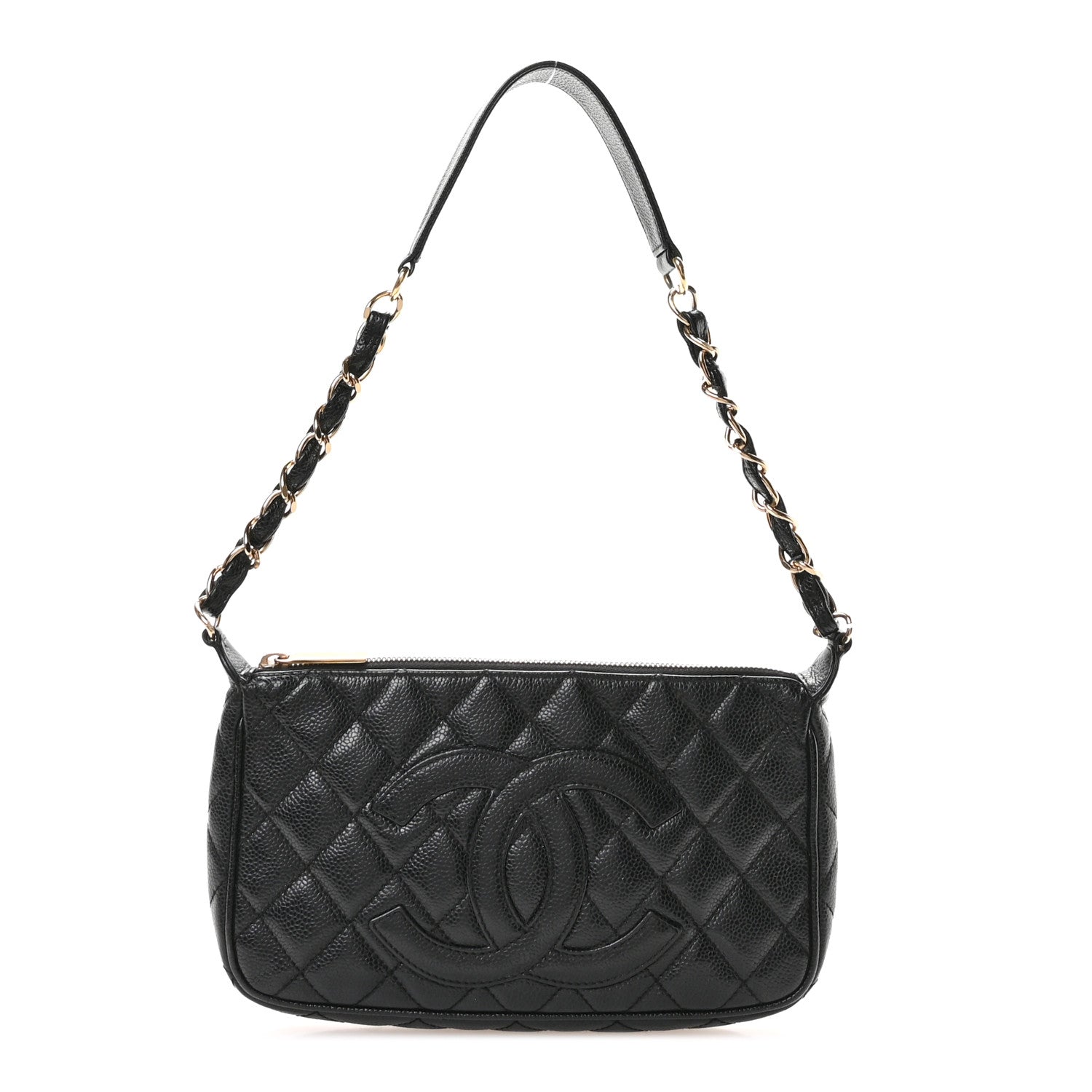 Chanel Caviar Quilted Timeless CC Shoulder Bag Black 1 of 9