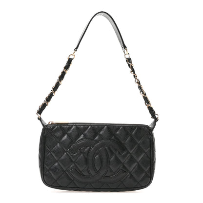 Chanel Caviar Quilted Timeless CC Shoulder Bag Black 1 of 9