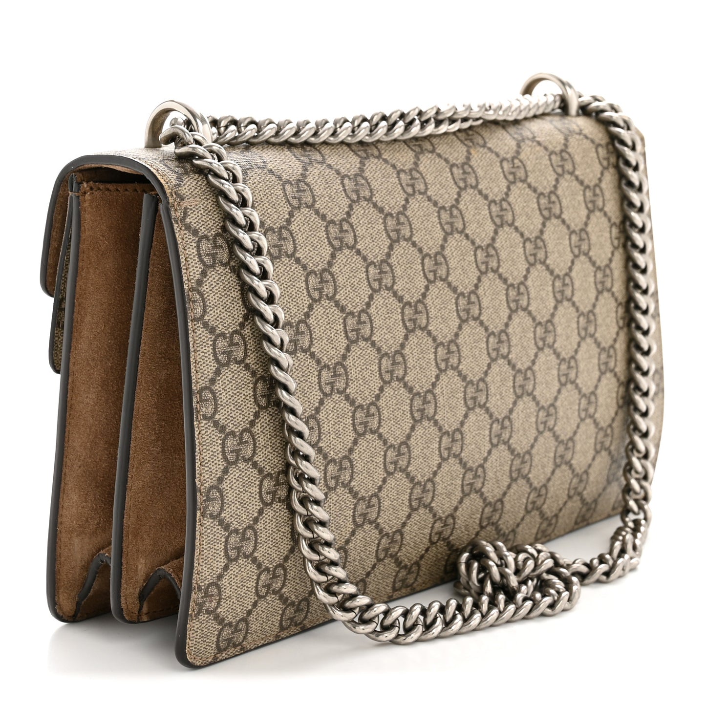 GG Supreme Monogram Small Dionysus Shoulder Bag Taupe