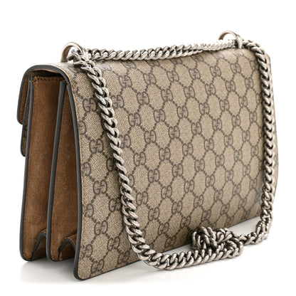 Gucci GG Supreme Monogram Small Dionysus Shoulder Bag Taupe 3 of 12