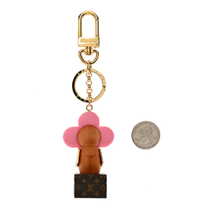 Louis Vuitton Resin Wood Vivienne Trunk VIP Bag Charm Key Holder Pink 2 of 3