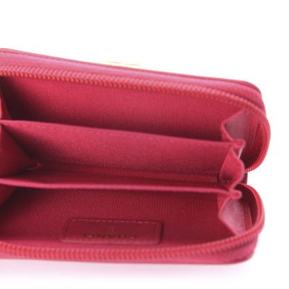 Chanel Lambskin Quilted Boy Zip Around Coin Purse Wallet Fuchsia 4 of 6
