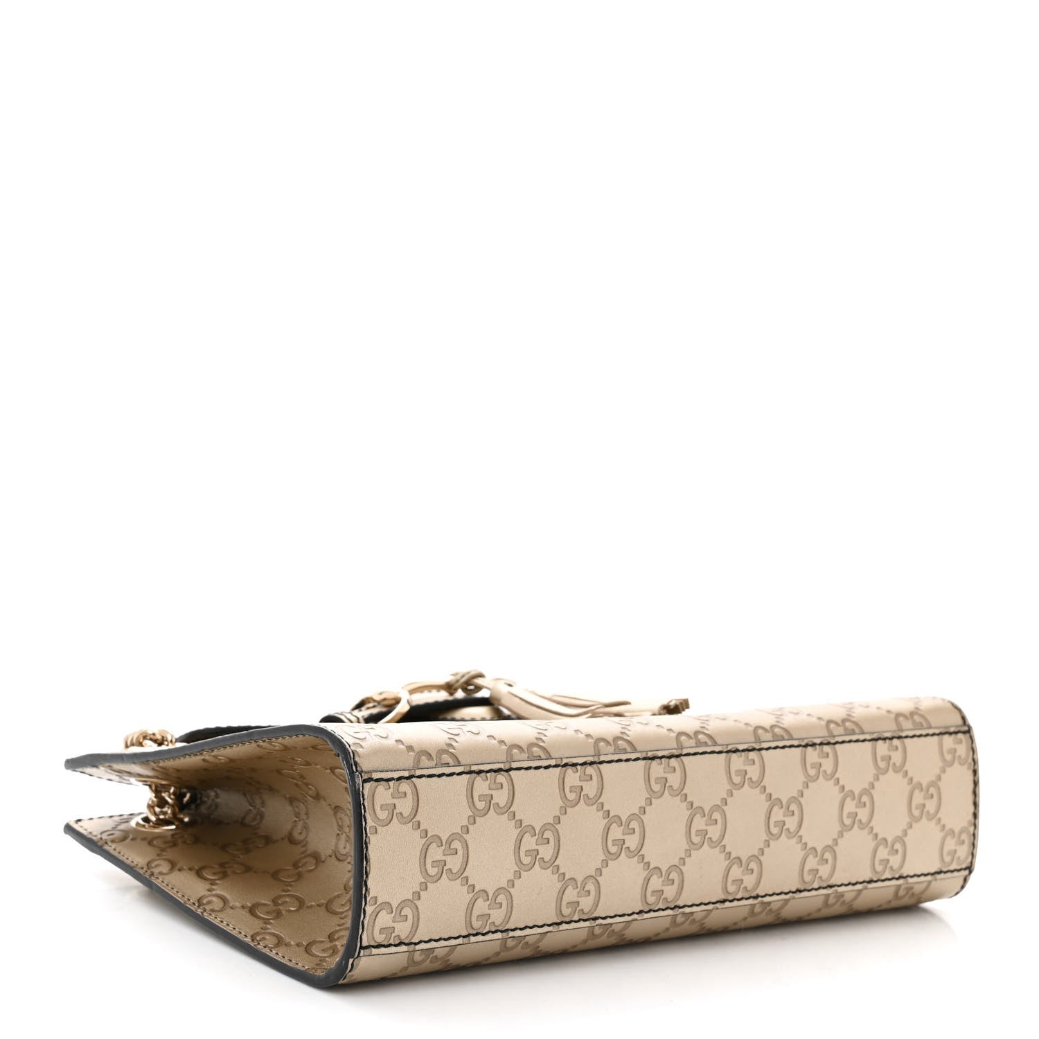 Gucci Guccissima Small Emily Shoulder Bag Gold 4 of 10