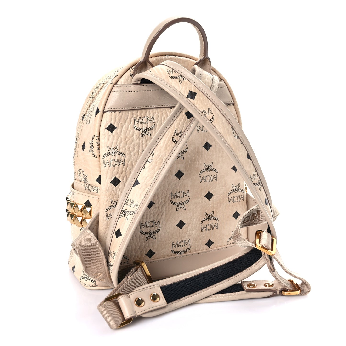 Visetos Side Stud Mini Stark Backpack Beige