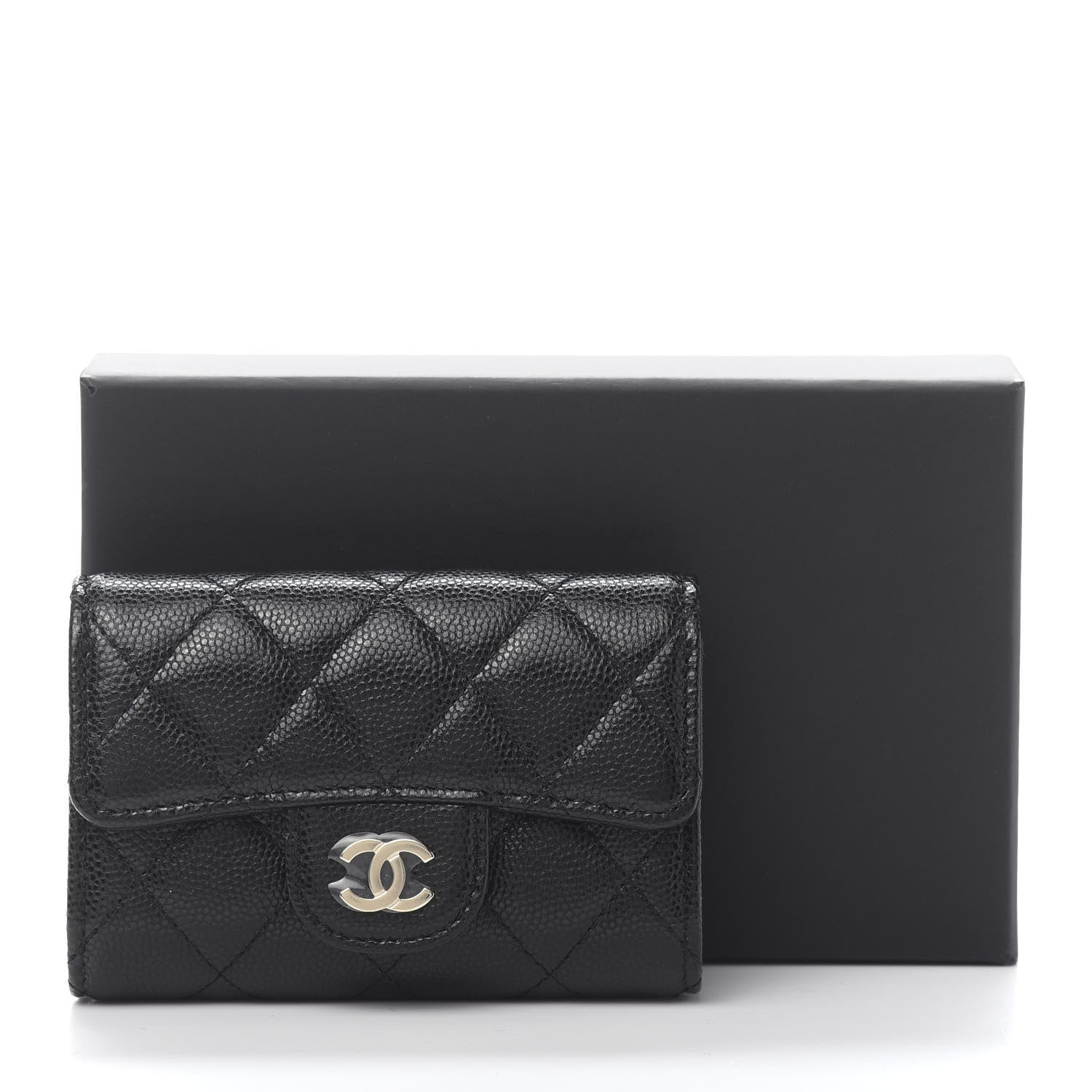 Chanel Caviar Quilted Classic 4 Key Holder Wallet Black 11 of 11