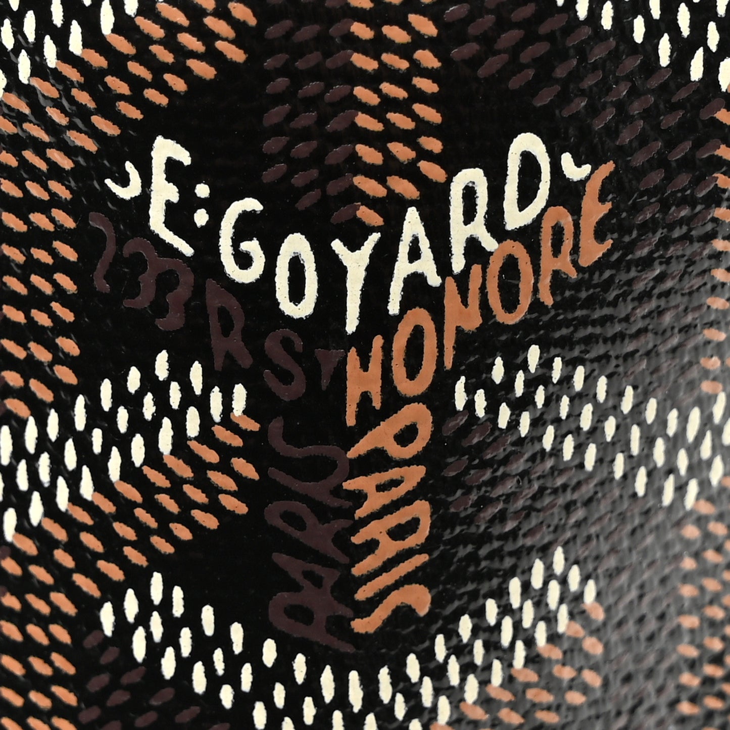 Goyardine Reversible Mini Anjou Black