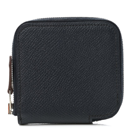 Hermes Epsom Silk'in Coin Purse Bleu Indigo 1 of 9