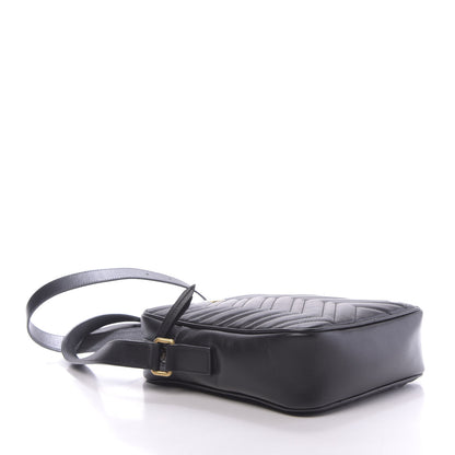 Gucci Calfskin Matelasse GG Marmont Travel Bag Black 4 of 13