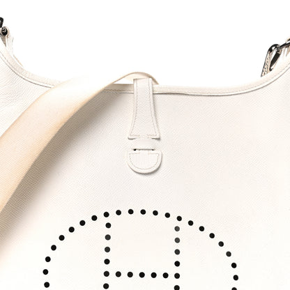 Hermes Epsom Evelyne GM White 8 of 10