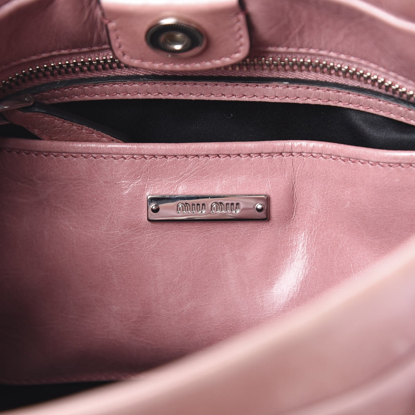 Vitello Lux Bow Tote Mughetto