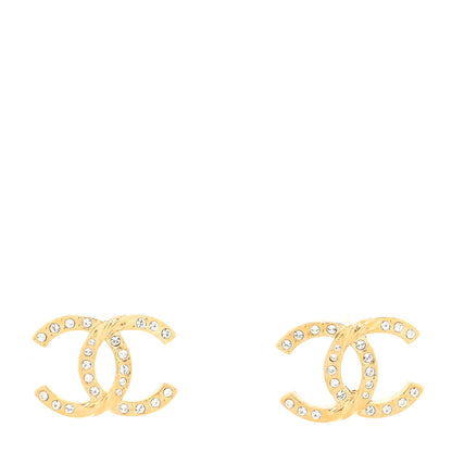 Chanel Crystal Twist CC Earrings Gold 1 of 4