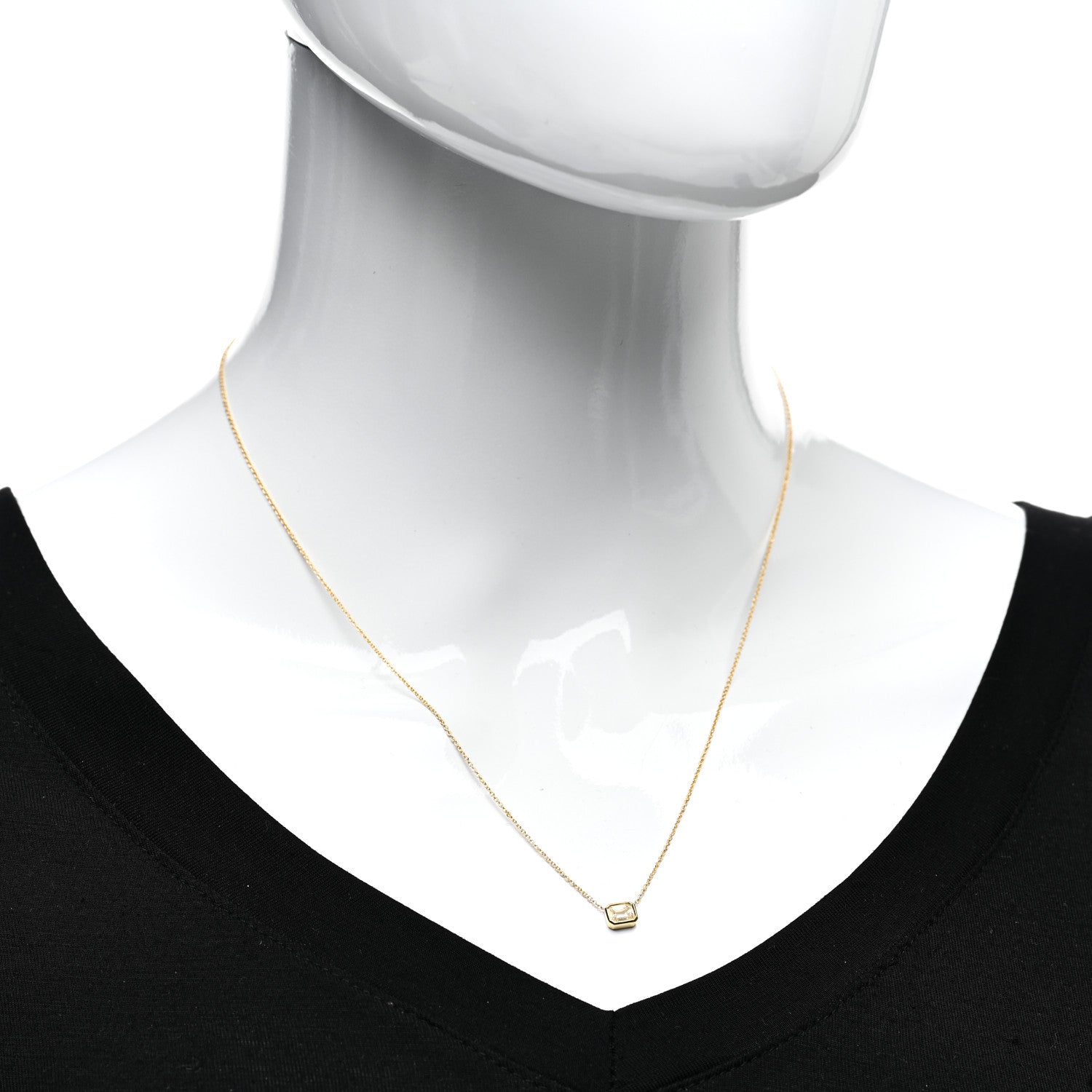 Roberto Coin 18K Yellow Gold Diamond .35ct Diamonds By The Inch Necklace 2 of 4