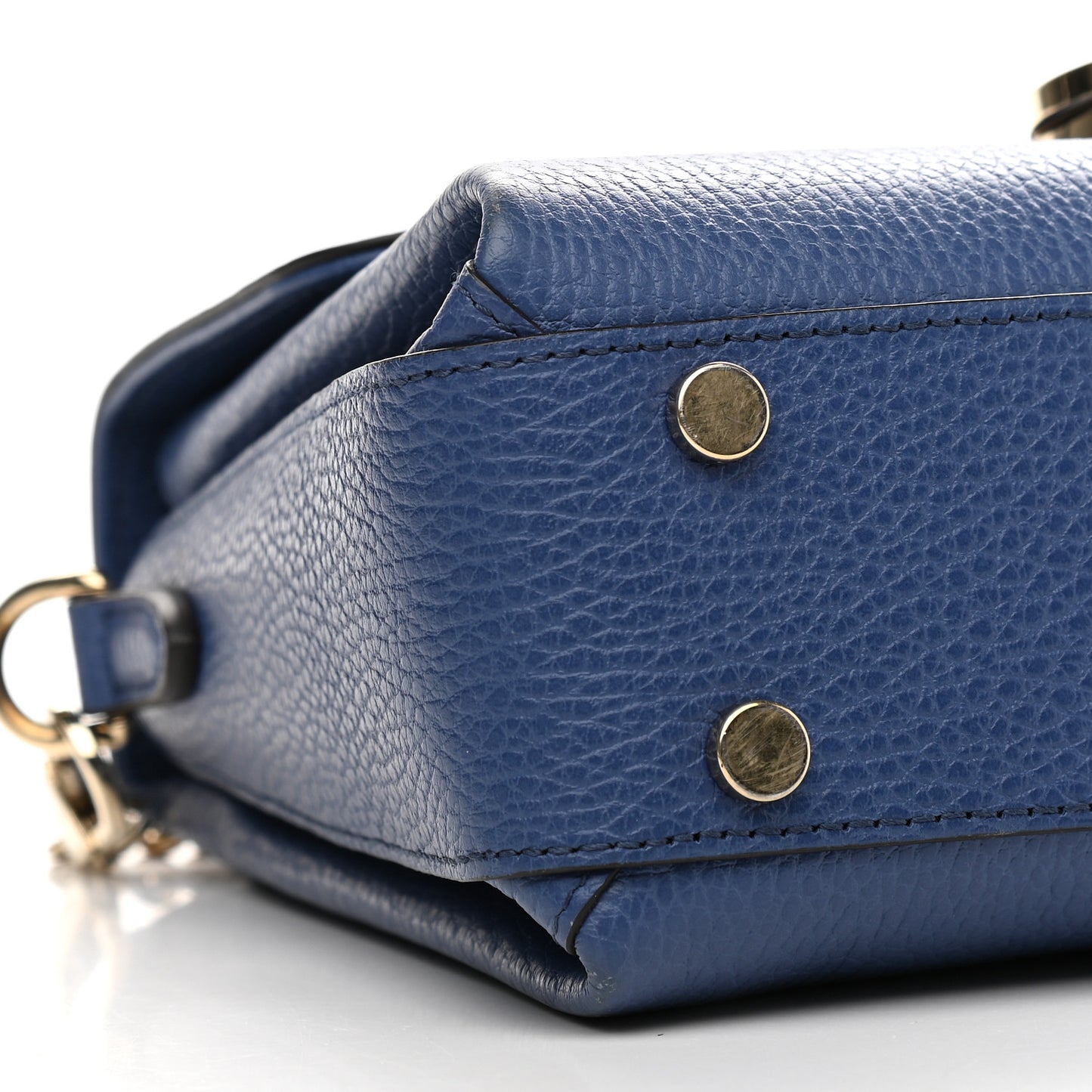 Dollar Calfskin Interlocking G Top Handle Shoulder Bag Caspian