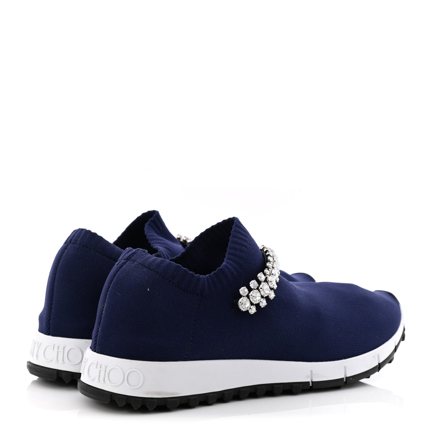 Knit Crystal Pearl Verona Sneaker 36.5 Navy