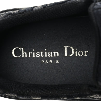 Christian Dior Shiny Technical Fabric Oblique Embroidered Womens Solar Slip On Sneakers 37 Black 7 of 8