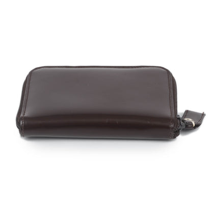 Prada Spazzolato Compact Zip Wallet Dark Brown 4 of 10