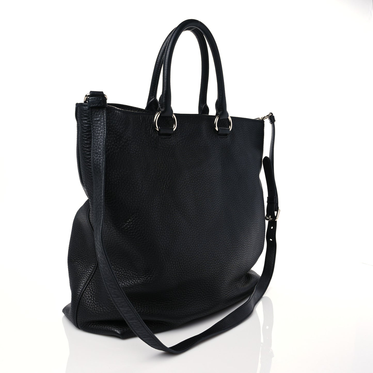 Vitello Daino Tote Black