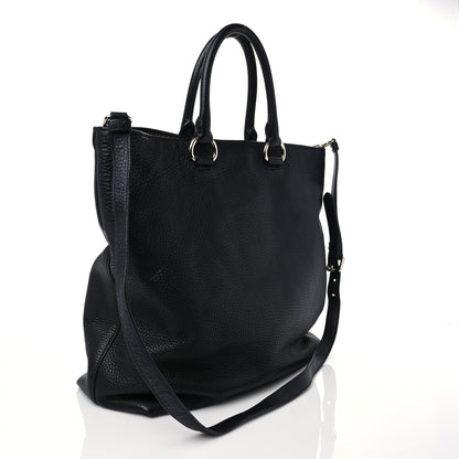 Prada Vitello Daino Tote Black 3 of 8