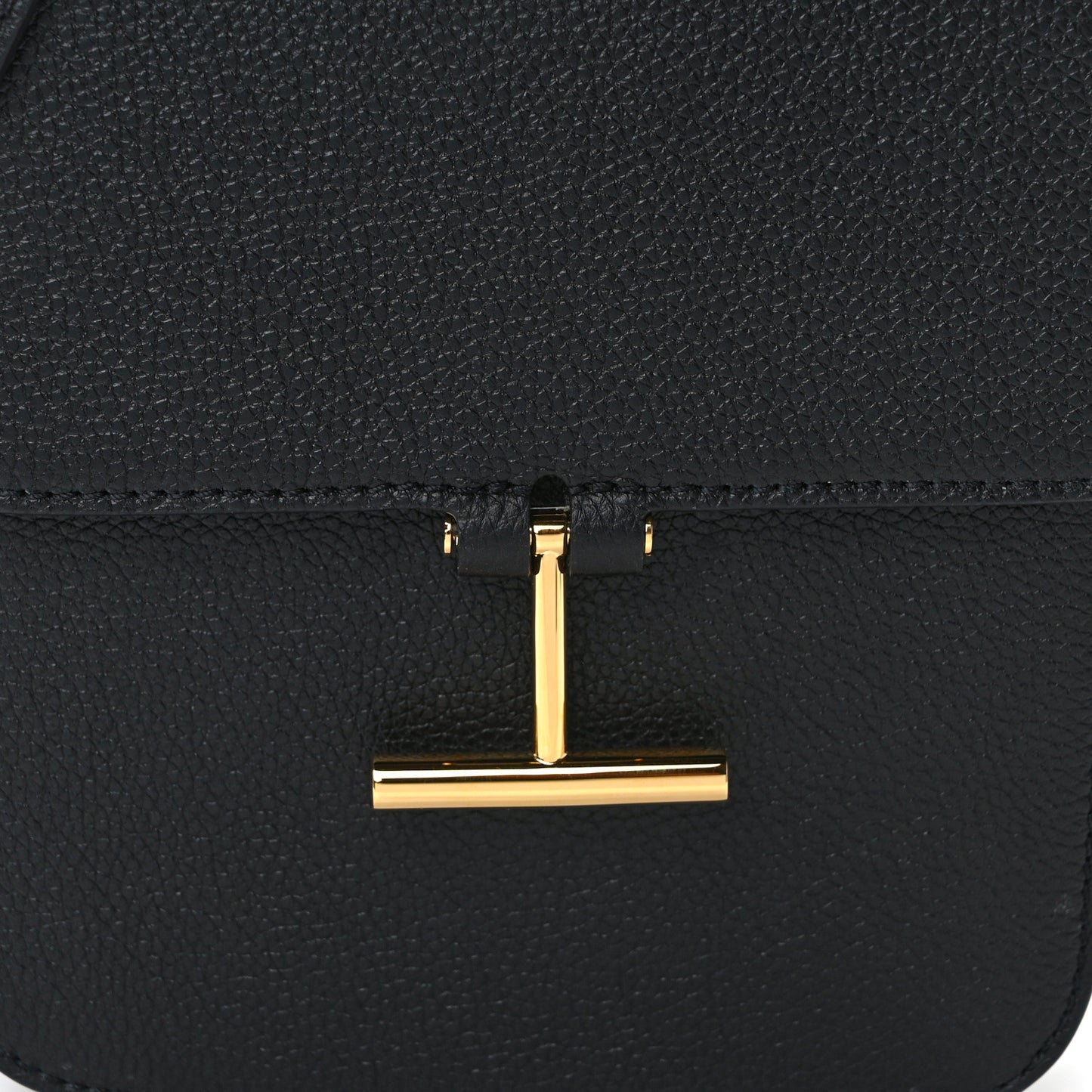 Grained Calfskin Mini T Clasp Tara Crossbody Bag