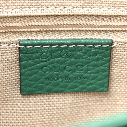 Gucci Dollar Calfskin Interlocking G Crossbody Bag Emerald 7 of 18