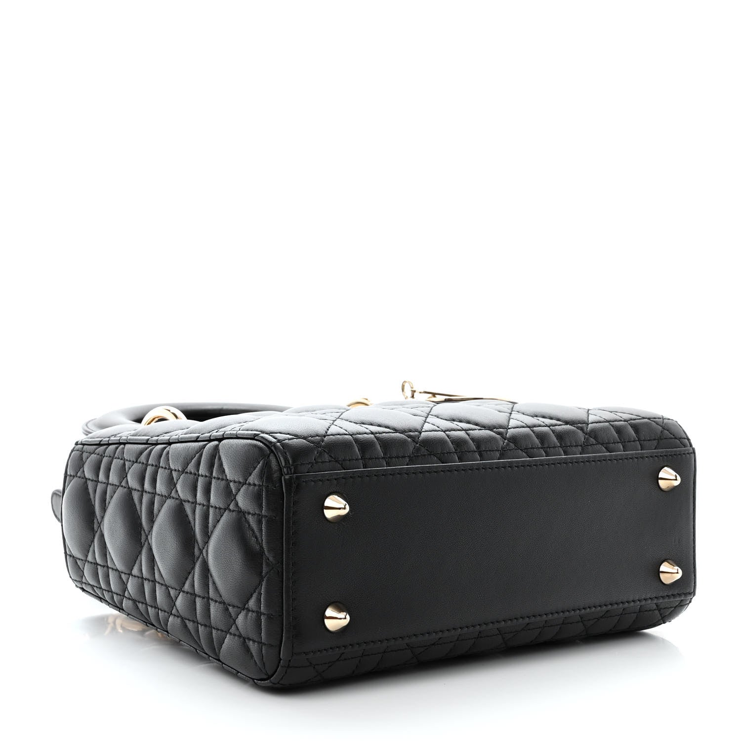 Christian Dior Lambskin Cannage Small My ABCDior Lady Dior Black 4 of 14