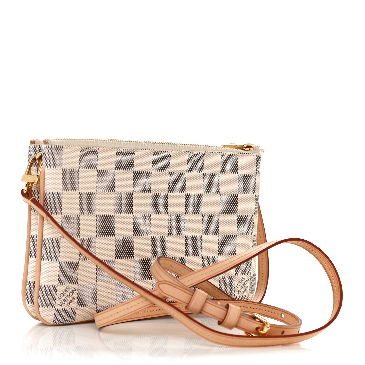 Damier Azur Double Zip Pochette