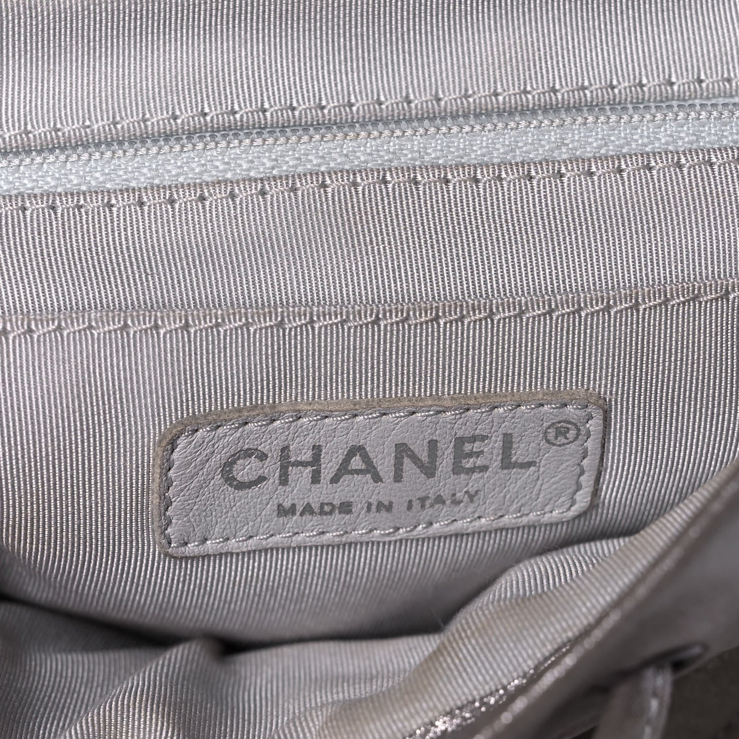 Chanel Metallic Calfskin Chevron Quilted Small Urban Spirit Backpack Silver 6 of 15