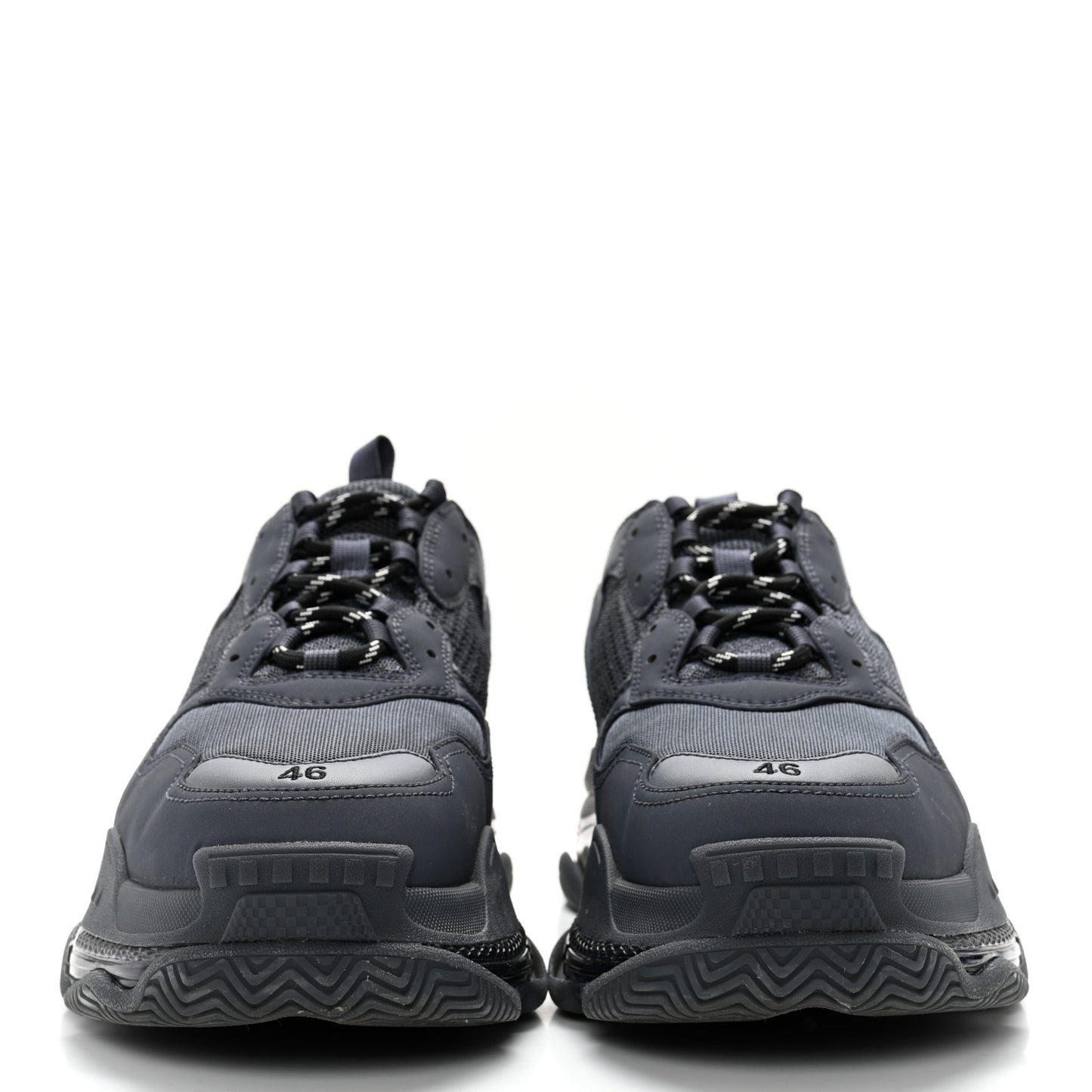 Fabric Mesh Mens Triple S Sneakers 46 Grey
