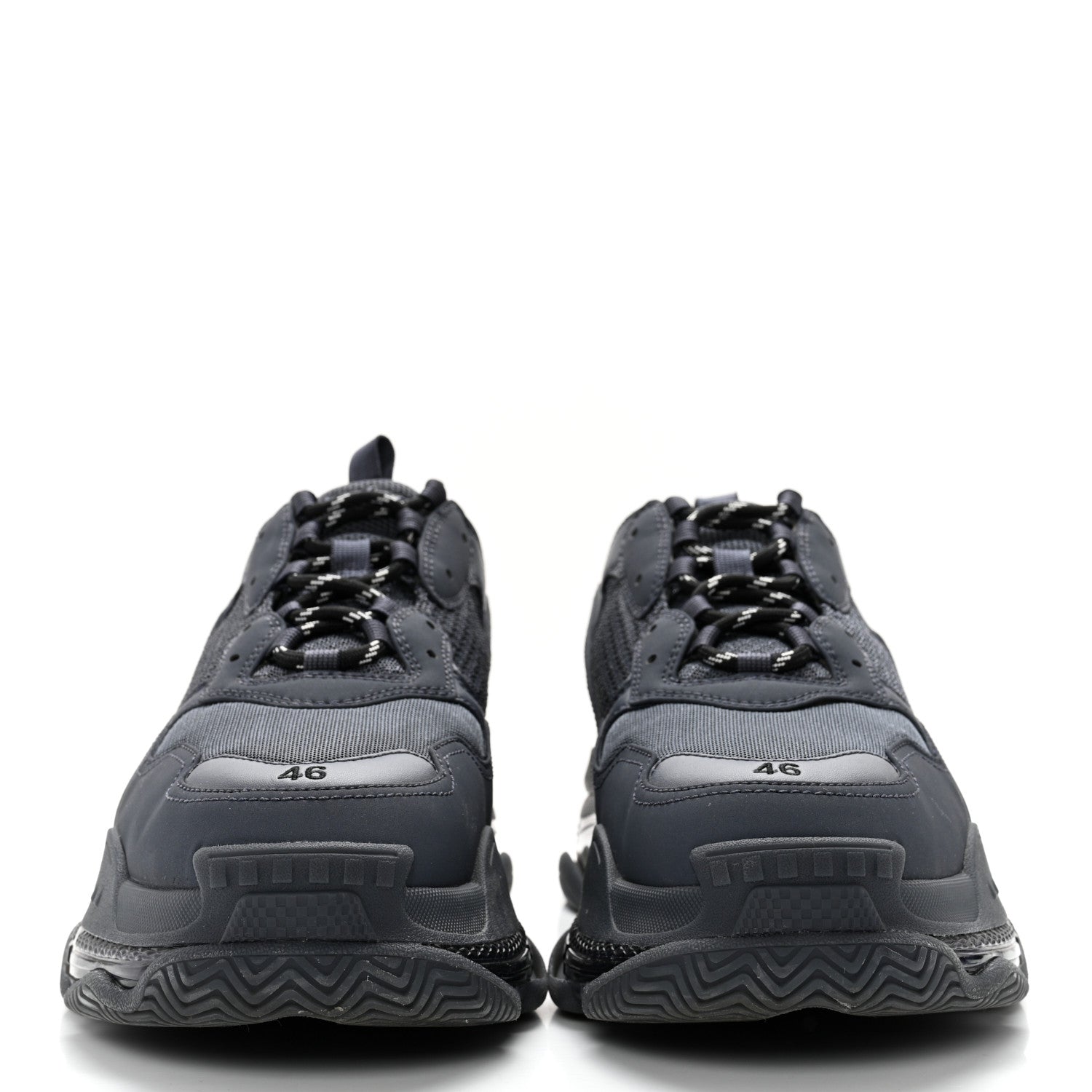 Balenciaga Fabric Mesh Mens Triple S Sneakers 46 Grey 2 of 13