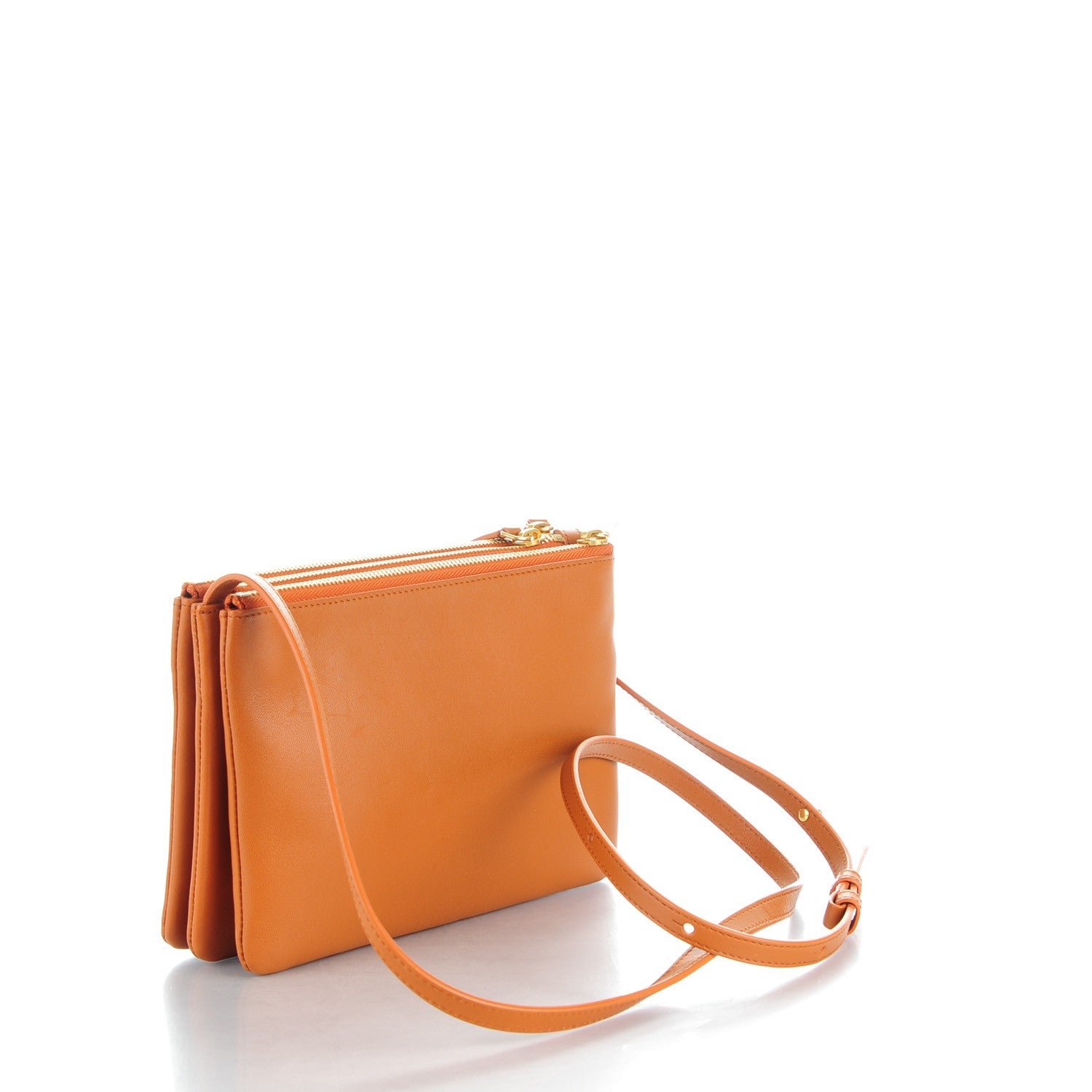 Celine Lambskin Small Trio Crossbody Bag Brick 3 of 7