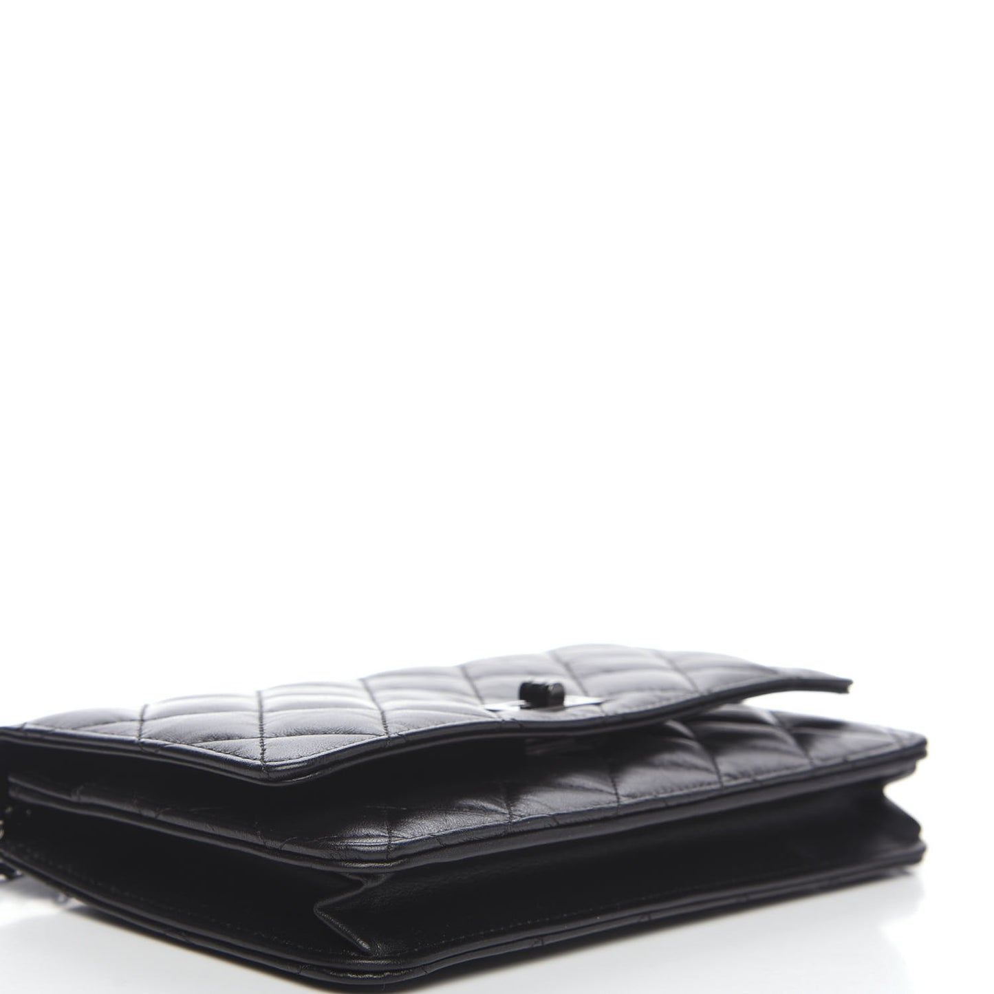 Aged Calfskin Quilted Reissue Wallet On Chain WOC So Black