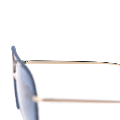 Chanel Metal Denim Pilot Sunglasses 4249-J Gold Dark Blue 6 of 6