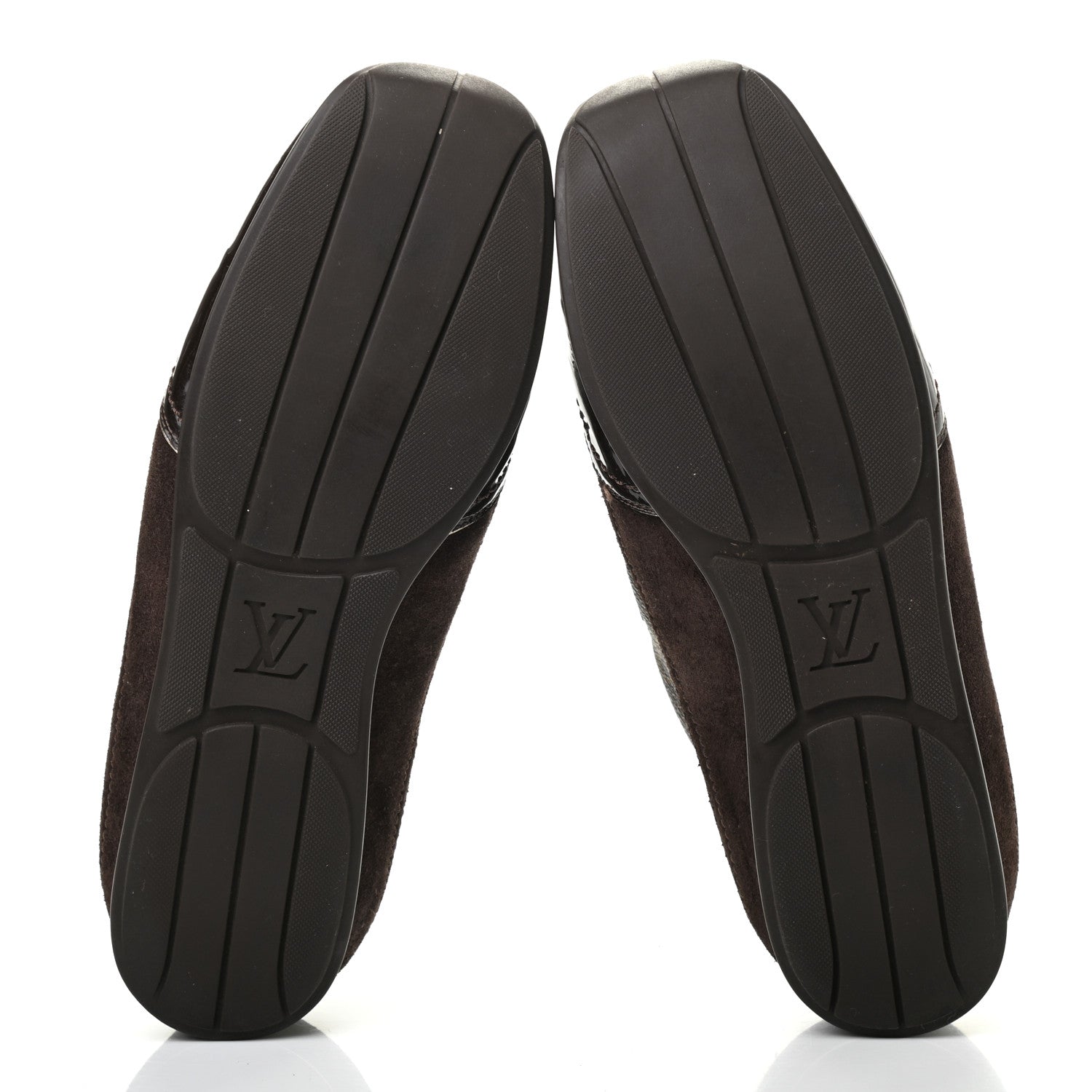 Louis Vuitton Monogram Suede Patent Speeding Velcro Sneakers 39 5 of 10