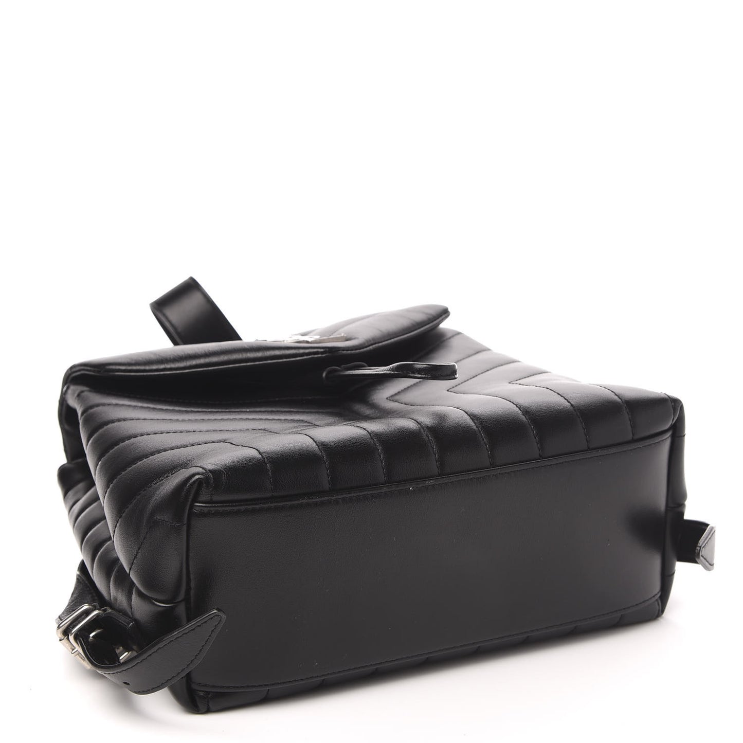 Calfskin Y Quilted Monogram Small Loulou Backpack Black