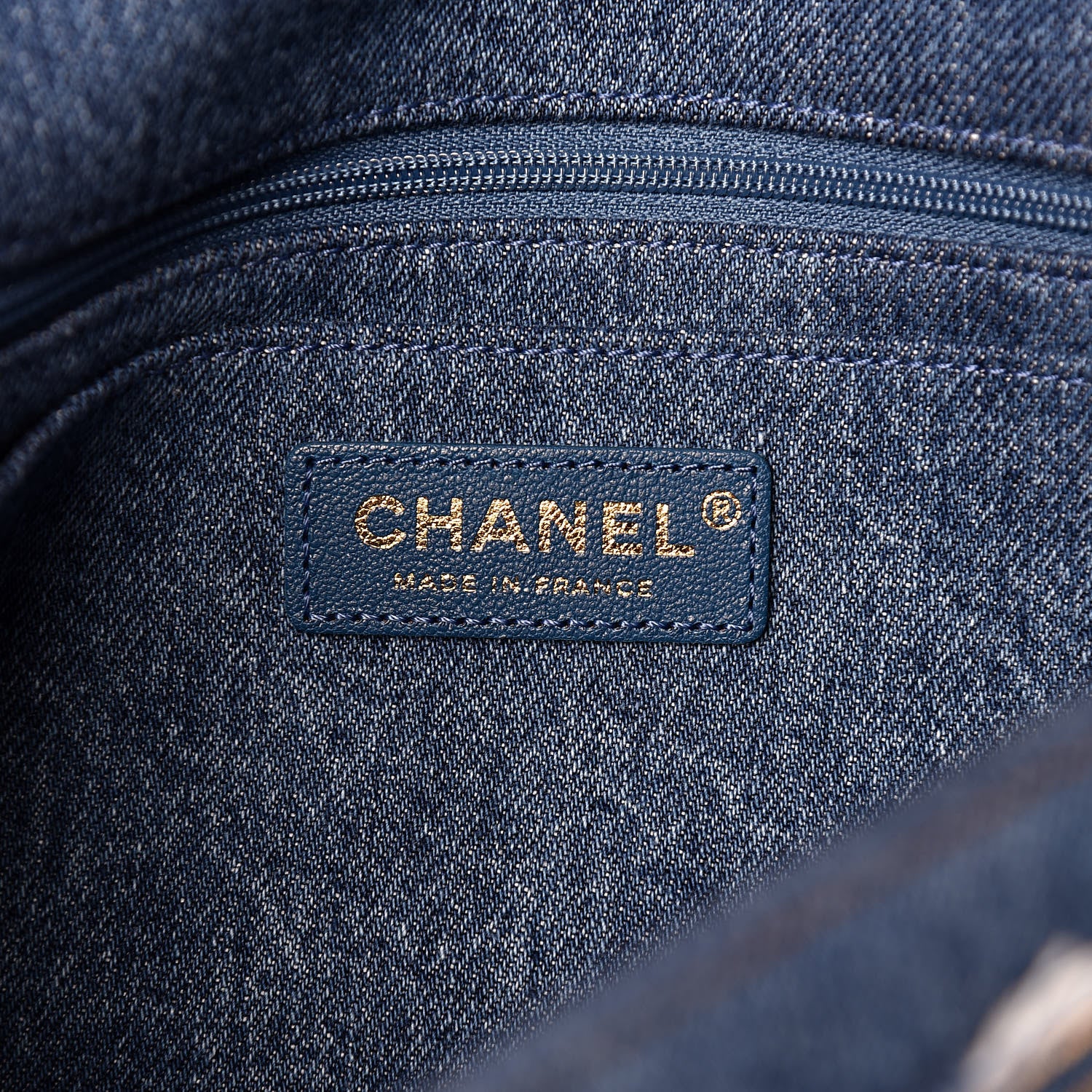 Chanel Denim Shearling Hieroglyph Flap Blue 6 of 10