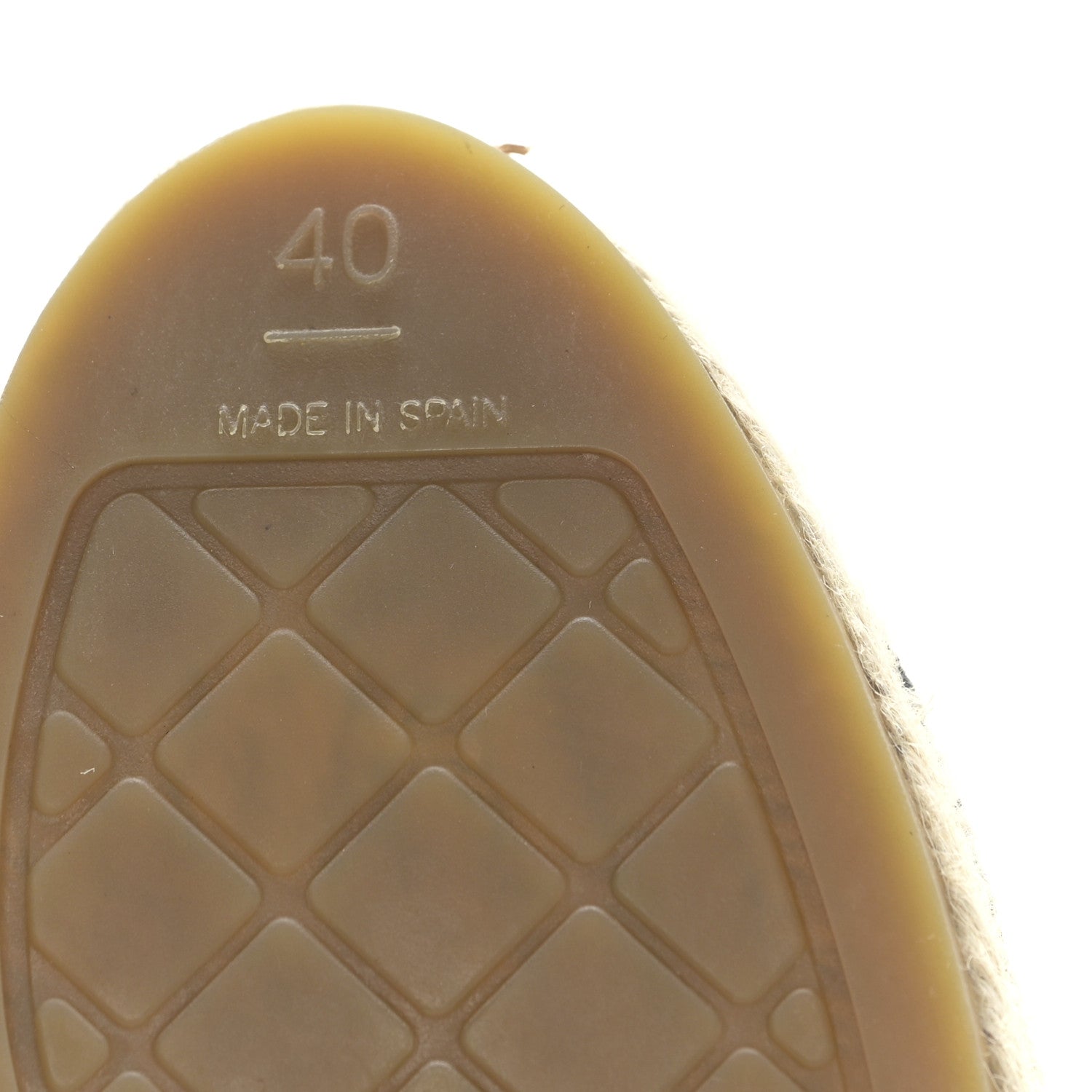 Chanel Printed Canvas Grosgrain 31 Rue Cambon Espadrilles 40 Black White 6 of 8