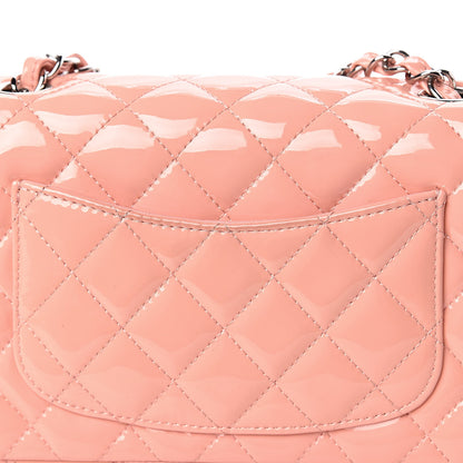 Chanel Patent Calfskin Quilted Mini Rectangular Flap Light Pink 10 of 15