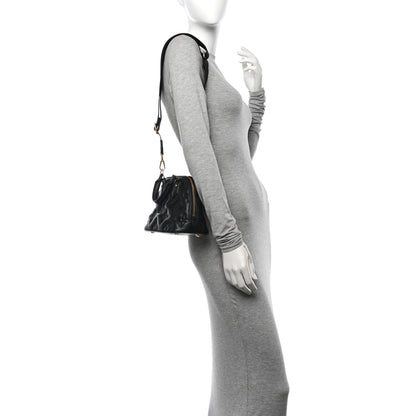 Louis Vuitton Calfskin Bubblegram Alma BB Black 2 of 11