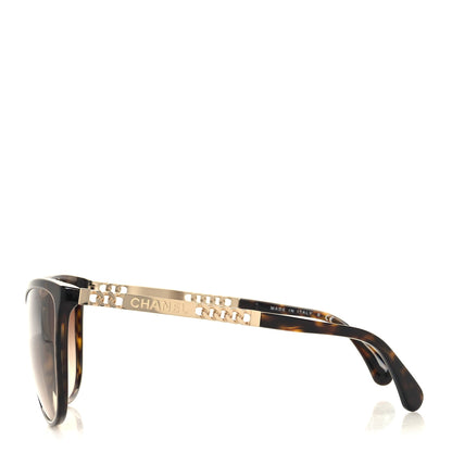 Chanel Chain Polarized Sunglasses 5352 Tortoise 3 of 8