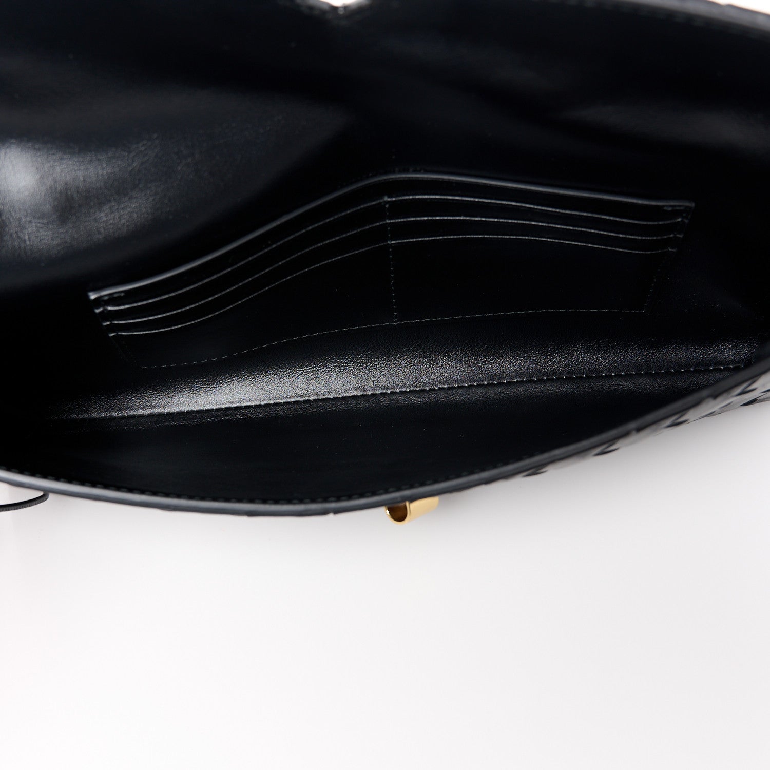 Bottega Veneta Nappa Intrecciato Long Andiamo Top Handle Clutch Black 5 of 10