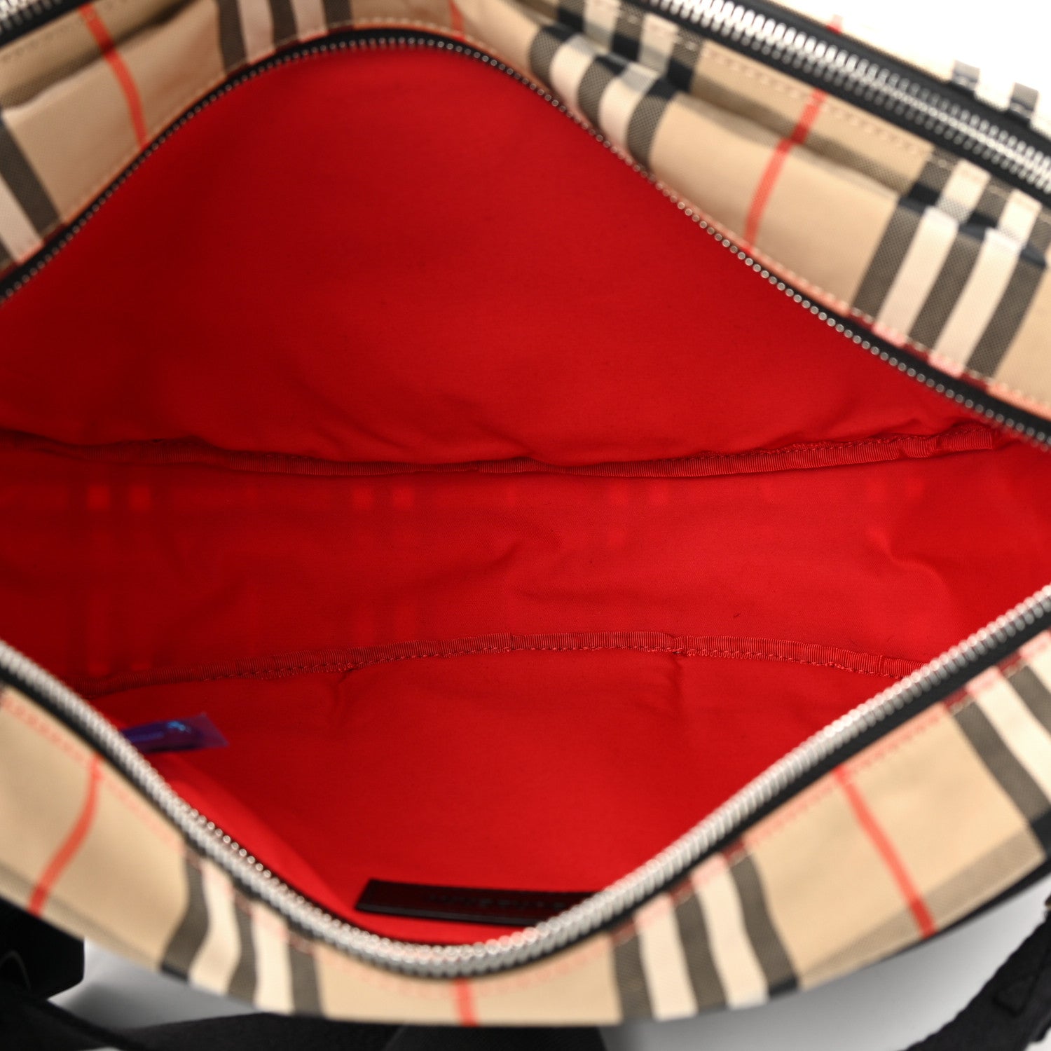 Burberry Cotton Vintage Check Large Cannon Bum Bag Archive Beige 5 of 9