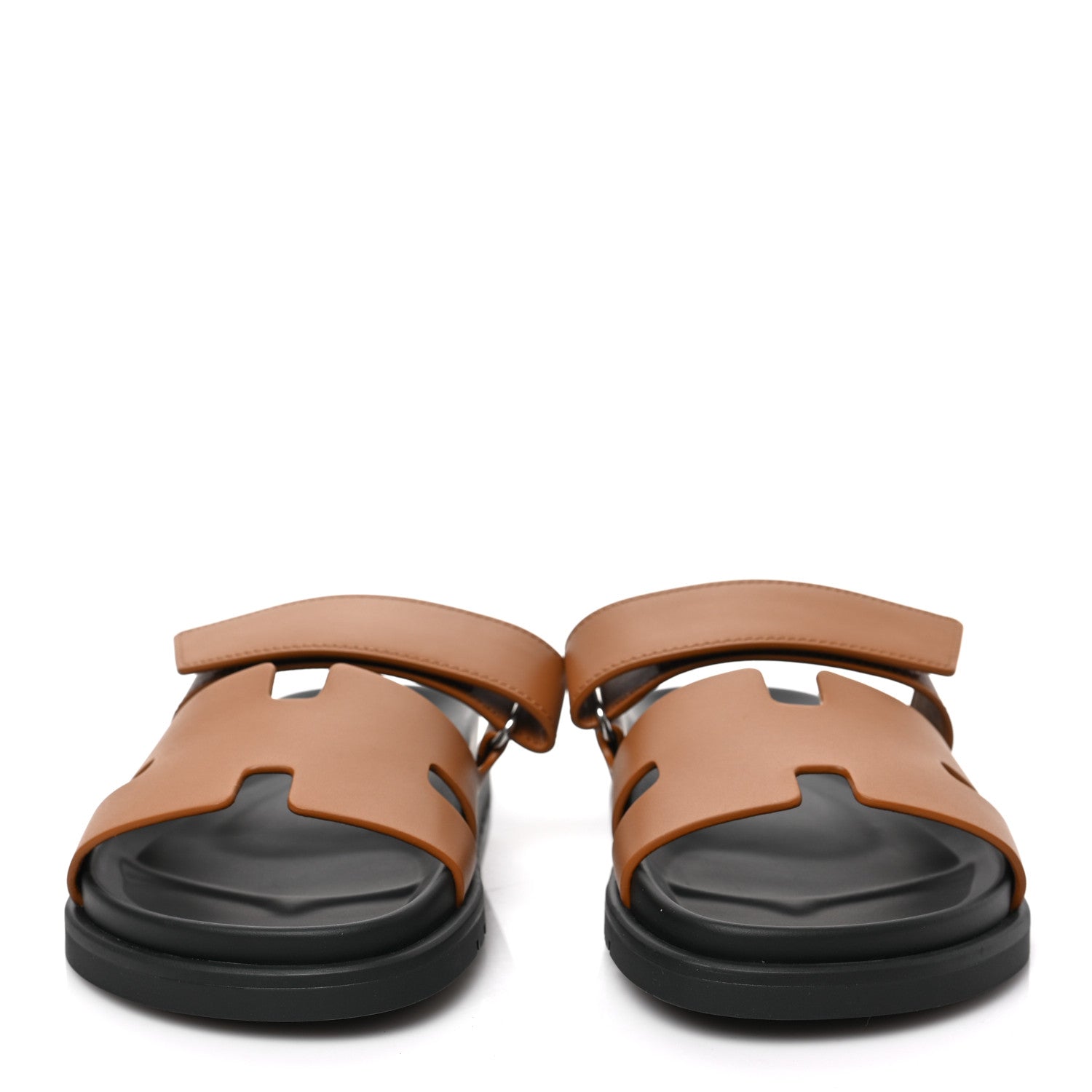 Hermes Calfskin Womens Chypre Sandals 39 Natural 2 of 9