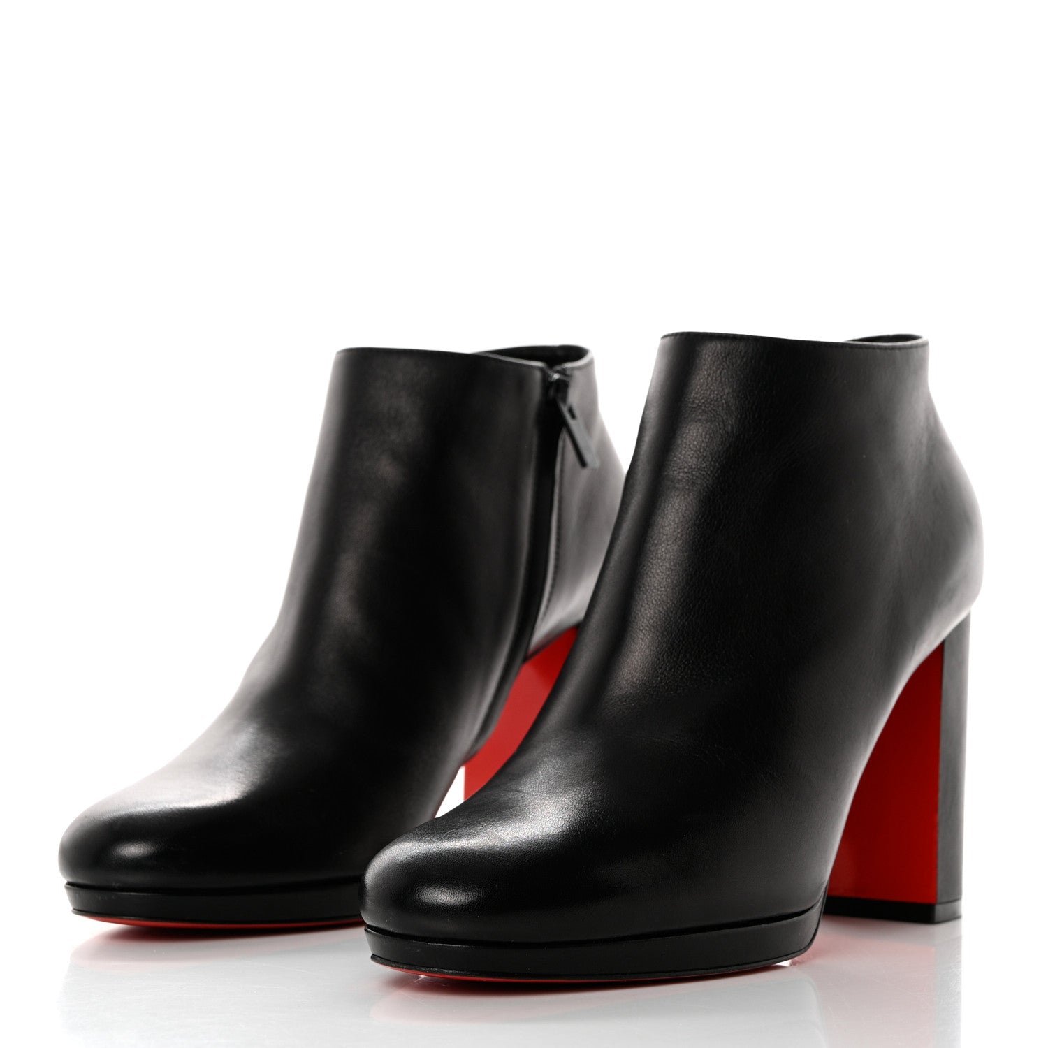 Christian Louboutin Calfskin Pasteur 100 Ankle Boots 39.5 Black 3 of 7