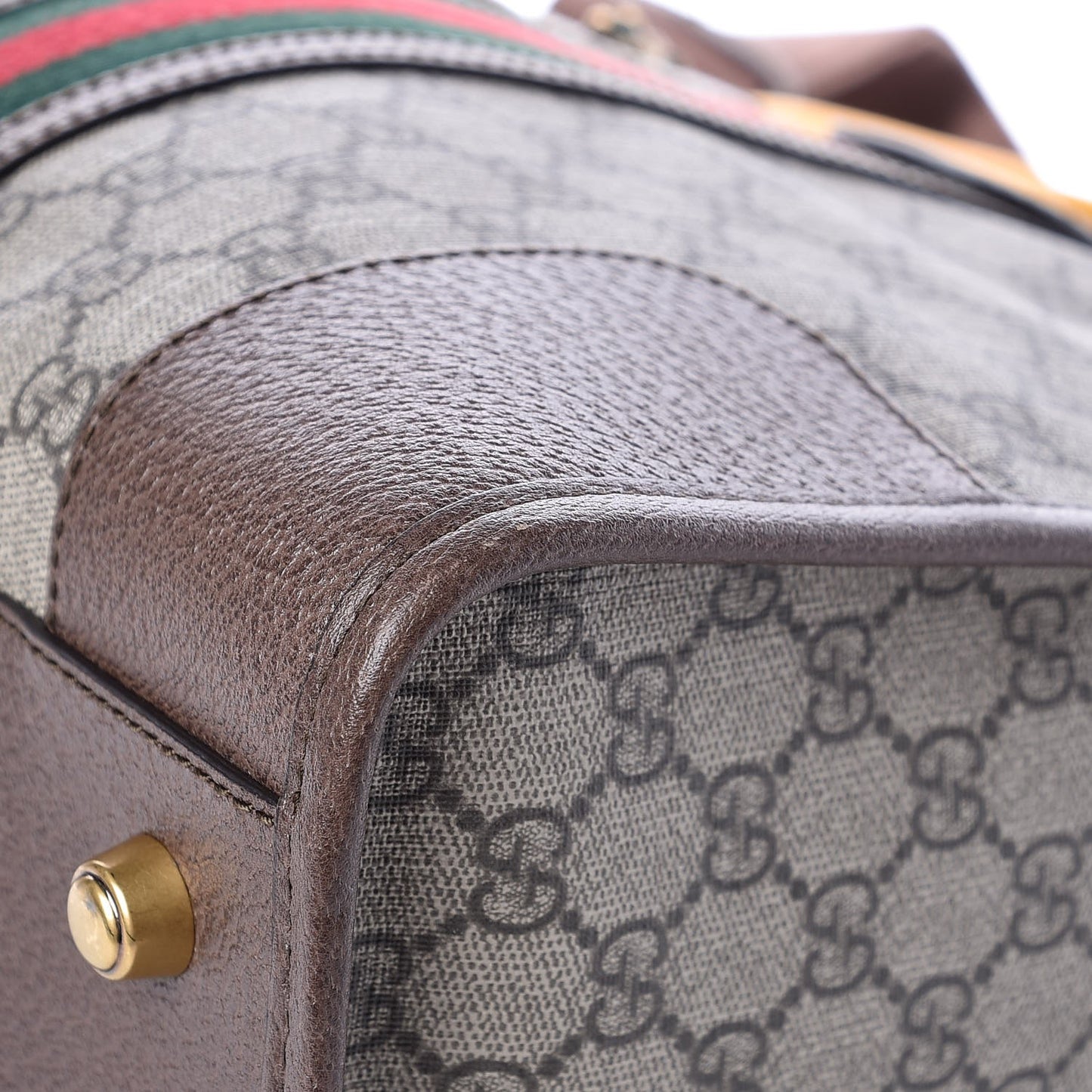 Soft GG Supreme Monogram Web Neo Vintage Duffle Bag Beige New Acero Crop