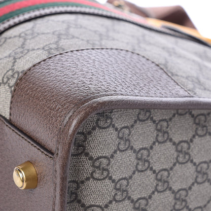 Gucci Soft GG Supreme Monogram Web Neo Vintage Duffle Bag Beige New Acero Crop 9 of 11