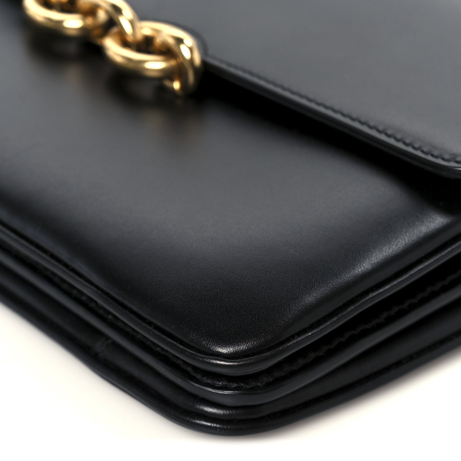 Saint Laurent Smooth Calfskin Le Maillon Satchel Black 11 of 11