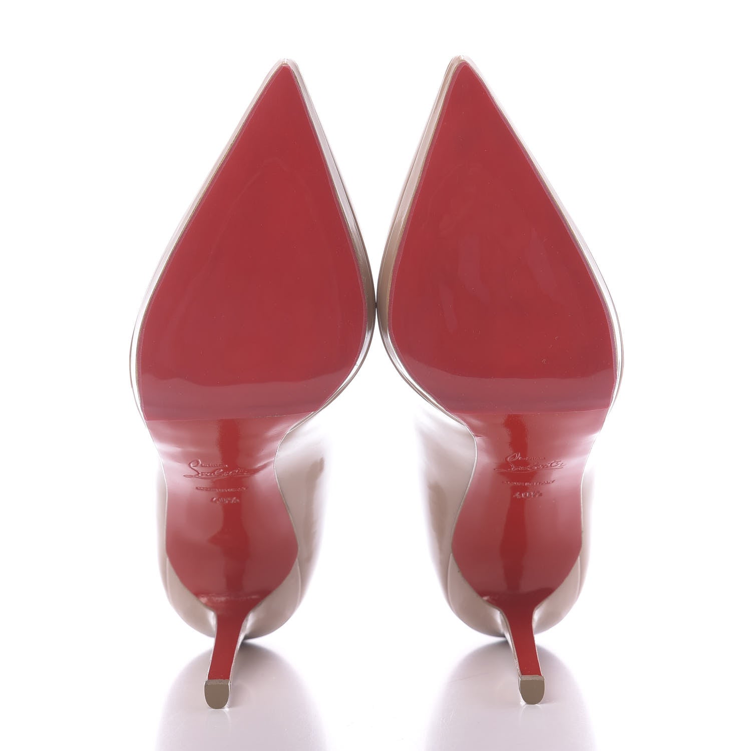 Christian Louboutin Patent Pigalle Plato 120 Pumps 40.5 Nude 7 of 10