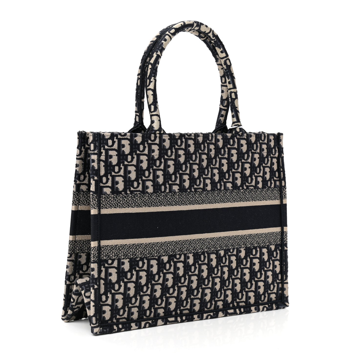 Oblique Medium Book Tote Blue Multicolor