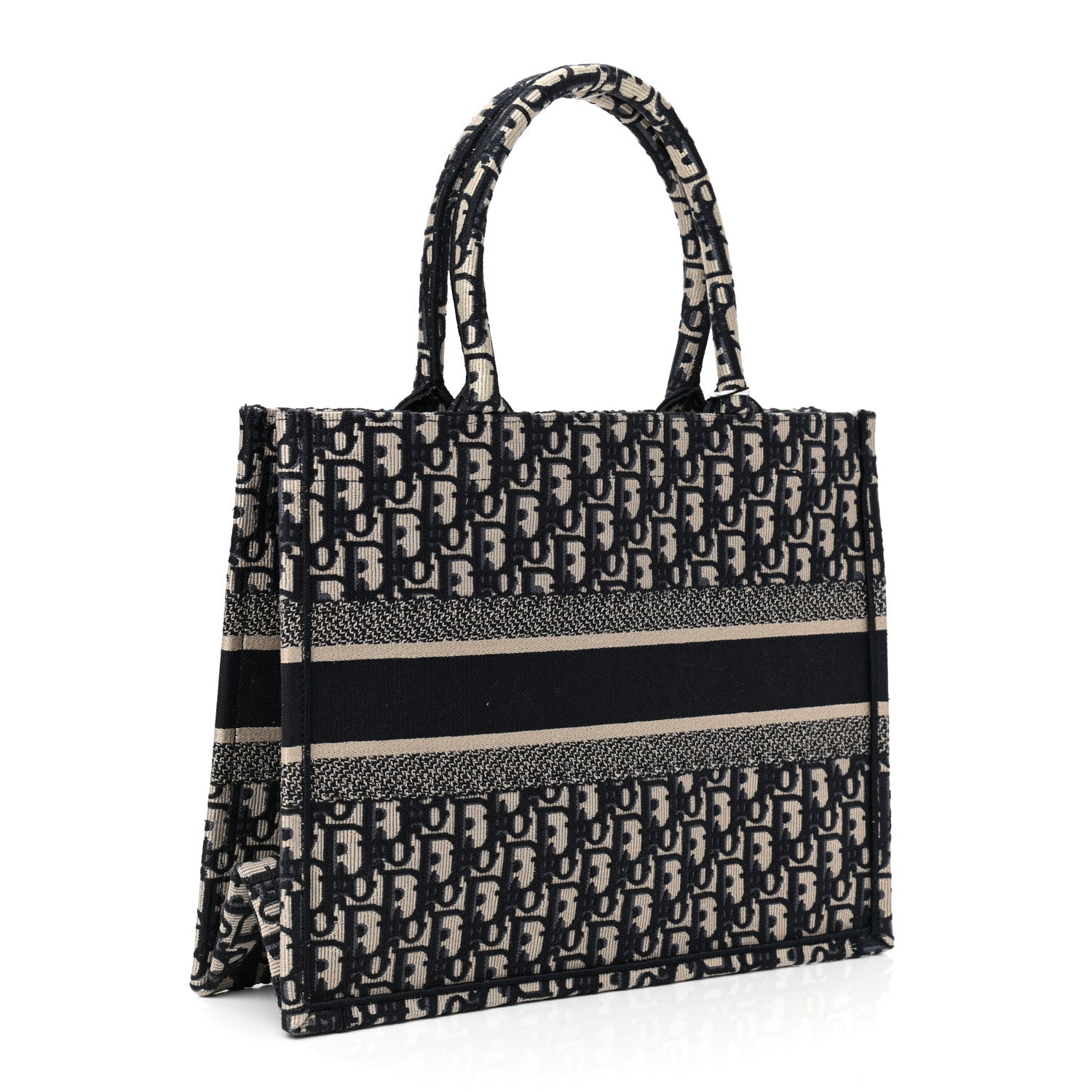 Christian Dior Oblique Medium Book Tote Blue Multicolor 4 of 10